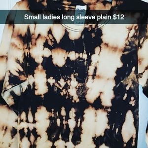 Reverse tye dye shirt